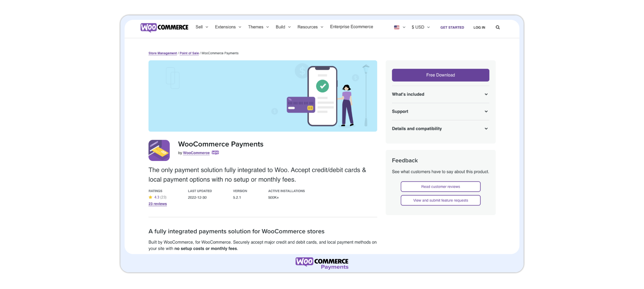 This is the front view of the WooCommerce Payment Gateway