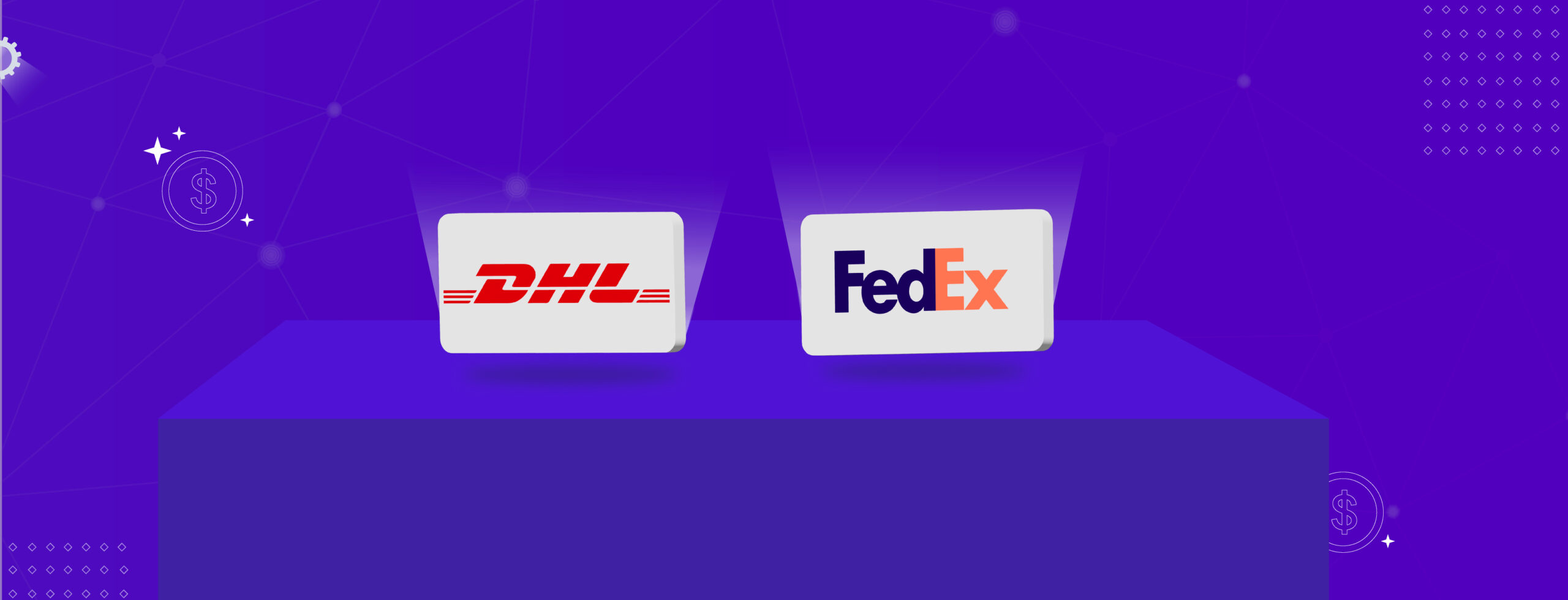 DHL and FedEx logos.