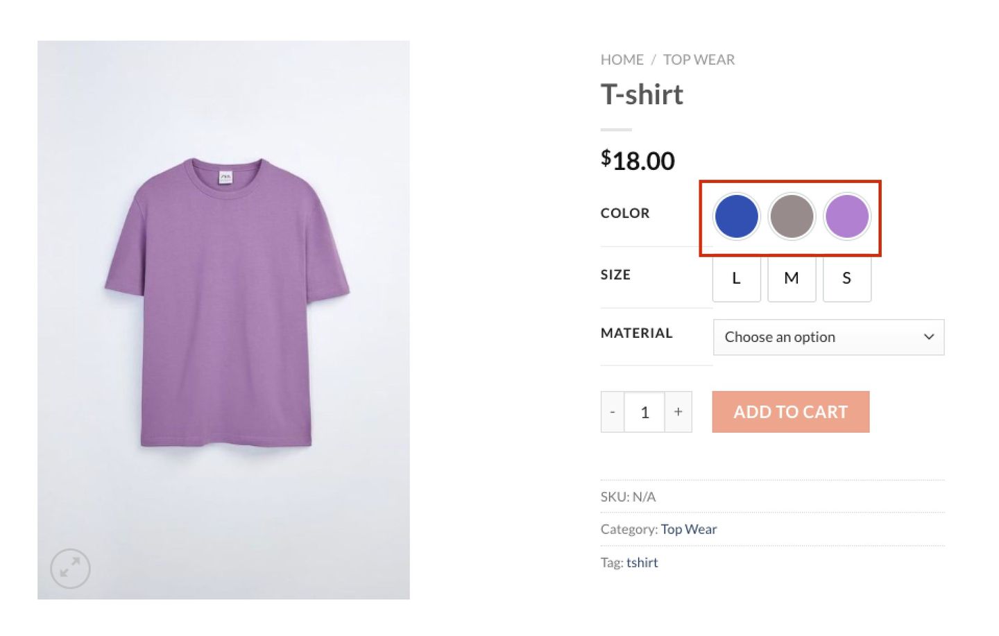 woocommerce color swatch