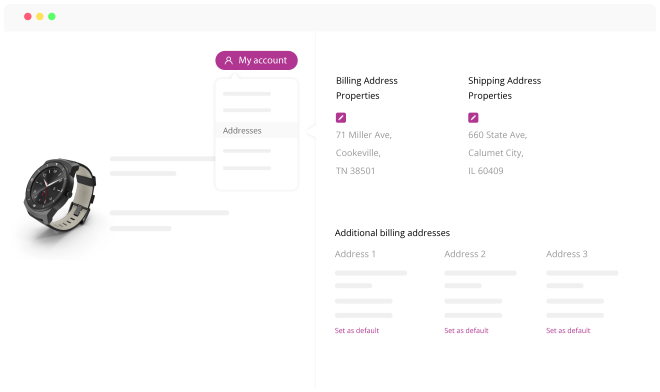 Access saved multiple addresses from WooCommerce my account
