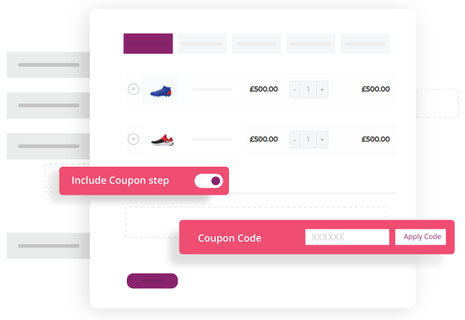 Login and Coupon steps - WooCommerce Multistep Checkout